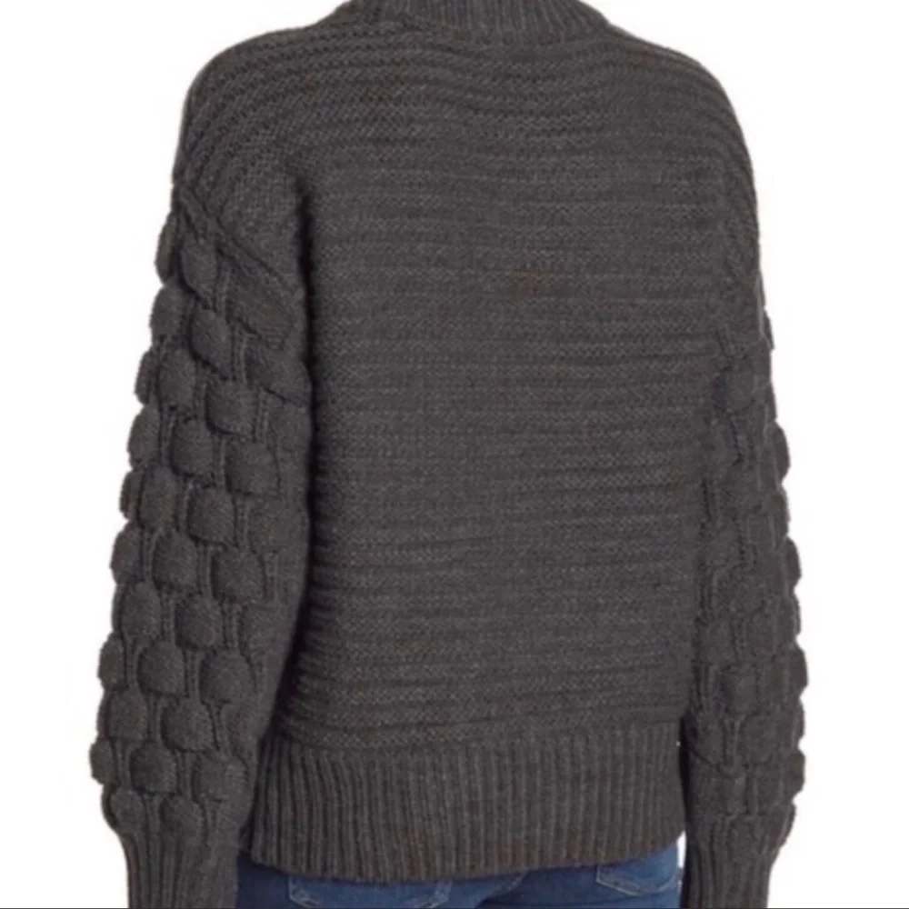 Elodie Bubble sleeve pullover sweater NWT size M